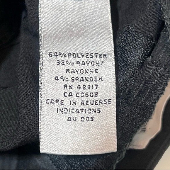 Calvin Klein size 4 Black Slacks Career Dress Pants Straight Leg Mid Rise Womens - Picture 9 of 10